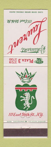Matchbook Cover - Restaurant Laurent New York City