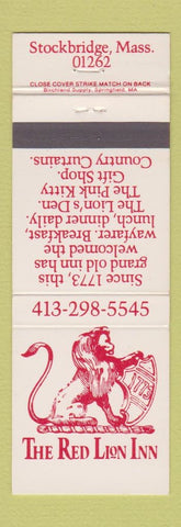 Matchbook Cover - Red Lion Inn Stockbridge MA