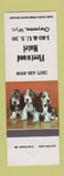 Matchbook Cover - Fleetwood Motel Cheyenne WY Basset Hound