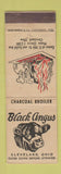 Matchbook Cover - Black Angus Restaurant Cleveland OH