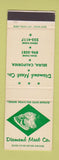 Matchbook Cover - Diamond Meat Company Selma CA Cow SAMPLE