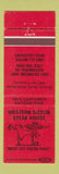 Matchbook Cover - Western Sizzlin Restaurant Steak Alexandria VA
