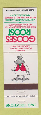 Matchbook Cover - Goose's Rooster Niagara Falls NY