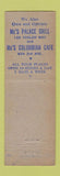 Matchbook Cover - Mc's Golden Goose Cafe Seattle WA WEAR
