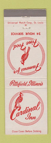 Matchbook Cover - Cardinal Inn Pittsfield IL