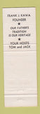 Matchbook Cover - Johnny's Cafe Omaha NE cow