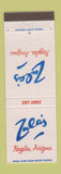 Matchbook Cover - Zula's Nogales AZ restaurant
