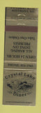 Matchbook Cover - Crystal Lake Diner Westmont NJ