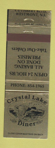 Matchbook Cover - Crystal Lake Diner Westmont NJ