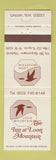 Matchbook Cover - Loon Mountain Inn Lincoln NH