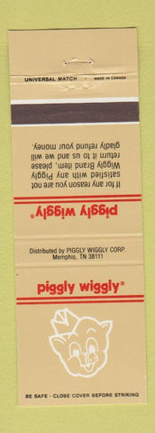 Matchbook Cover - Piggly Wiggly grocery pig