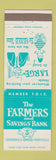 Matchbook Cover - Farmers and Savings Bank Loudonville Perrysville OH piggy bank