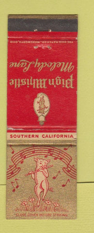 Matchbook Cover - Pig n Whistle Melody Lane CA WEAR