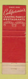 Matchbook Cover - Pig n Whistle Melody Lane CA WEAR