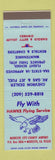 Matchbook Cover - Hawke Flying Service Modesto CA