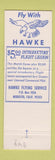 Matchbook Cover - Hawke Flying Service Modesto CA