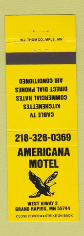 Matchbook Cover - Americana Motel Grand Rapids MN