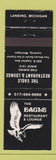 Matchbook Cover - Eagle Restaurant Lansing MI