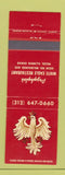 Matchbook Cover - Przybylo's White Eagle Restaurant Niles IL