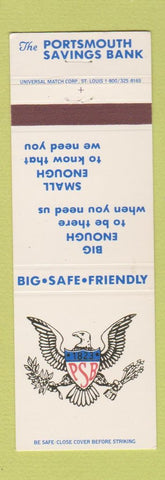 Matchbook Cover - Portsmouth Savings Bank Greenland NH North Hampton