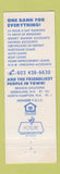 Matchbook Cover - Portsmouth Savings Bank Greenland NH North Hampton