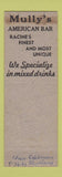 Matchbook Cover - Mully's American Bar Racine WI WORN