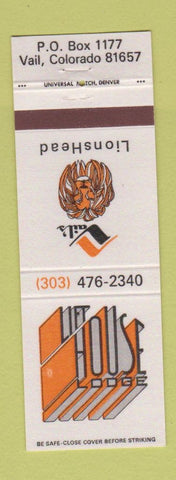 Matchbook Cover - Cliff House Lodge Vail Colorado lion