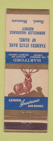 Matchbook Cover - Hartford Insurance Hamel MO Dorweiler