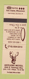 Matchbook Cover - Antlers Motel Eau Claire WI