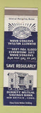 Matchbook Cover - Burritt Mutual Savings Bank New Britain CT