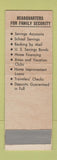 Matchbook Cover - Burritt Mutual Savings Bank New Britain CT