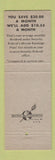 Matchbook Cover - Security Federal Savings and Loan