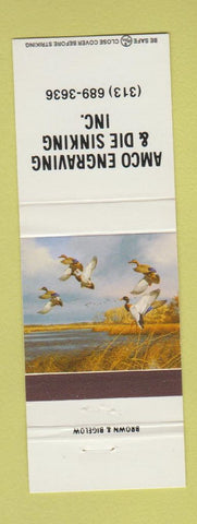 Matchbook Cover - Amco Engraving Die Sinking
