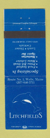 Matchbook Cover - Litchfield's Restaurant Wells ME WEAR