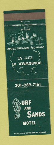 Matchbook Cover - Surf and Sand Motel Ocean City MD