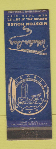 Matchbook Cover - Whaler Bar Midston House New York City whale