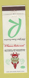 Matchbook Cover - Rector's of St Augustine FL lobster crab