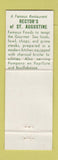 Matchbook Cover - Rector's of St Augustine FL lobster crab