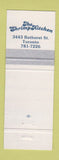 Matchbook Cover - The Shrimp Kitchen Toronto ON