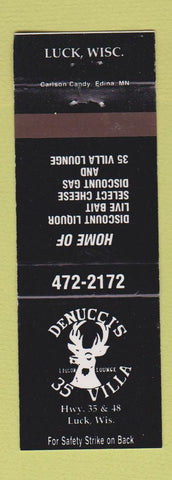 Matchbook Cover - Denucci's 35 Villa Luck WI