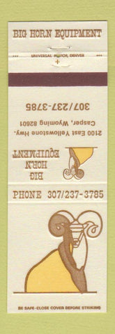 Matchbook Cover - Big Horn Equipment Casper WY