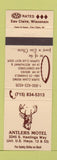 Matchbook Cover - Antlers Motel Eau Claire WI