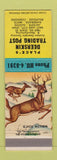 Matchbook Cover - Place's Deerskin Trading Post tanning Salt Lake City UT