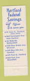 Matchbook Cover - Hartford Federal Savings and Loan Hartford CT