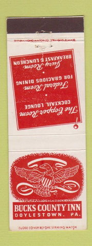 Matchbook Cover - Bucks County Inn Doylestown PA