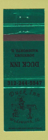 Matchbook Cover - Duck Inn Wadsworth IL