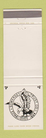 Matchbook Cover - Somerset Trust Somerville