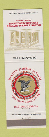 Matchbook Cover - Dalton Federal Savings and Loan GA