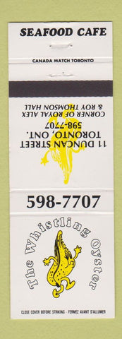 Matchbook Cover - The Whistling Oyster Toronto ON