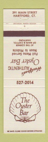 Matchbook Cover - The Oyster Bar Hartford CT